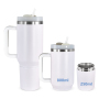 40oz H2.0 Custom Logo Stainless Steel Insulate Cup Tumbler with Snack Ice Storage Compartment Mugs with Handle Water Bottle