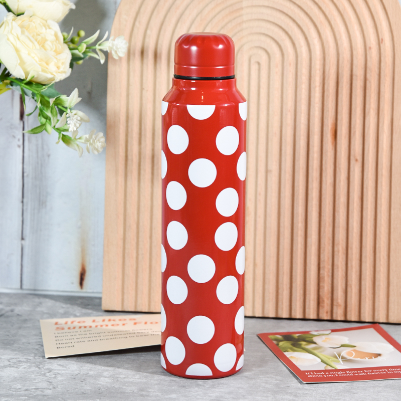 Custom logo Printing 20oz Single Wall Stainless Steel Small Mouth Water Bottle Portable Stainless Steel Drinking Bottle
