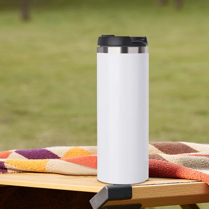 China Warehouse 14oz Sublimation Blank Straight Tumbler with Lock Lids Double Wall Stainless Steel Coffee Mug