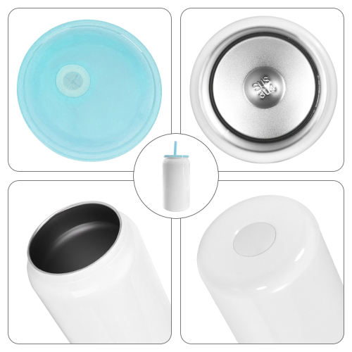 RTS US Warehouse 25pcs/ctn Sublimation Can Bottles 16oz Cups  Tumbler 16oz Glossy Can Cup case of Stainless Steel Tumblers