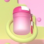 360ml Gradient Glass Cup Heat-Resistant Double Drink Straw Water Cup  Simple Coffee Mugs Portable Water Bottle With Tea Infuser
