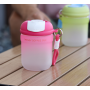 360ml Gradient Glass Cup Heat-Resistant Double Drink Straw Water Cup  Simple Coffee Mugs Portable Water Bottle With Tea Infuser