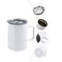 Wholesale 16oz Sublimation Travel Tumbler With Lid and Straw Handle Stainless Steel Sublimation Bulk Blank
