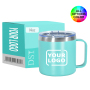 Wholesale Custom 304 Stainless Steel Insulated Mug 14oz Modern Design Portable Office & Outdoor Travel Coffee Cup with Handle