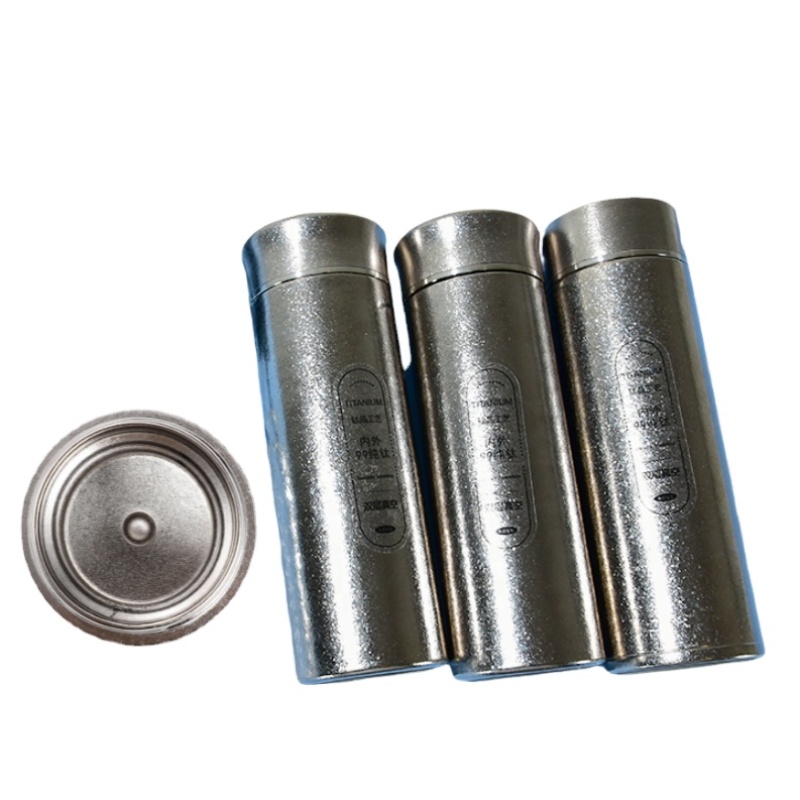 Wholesale Custom Exclusive Titanium Alloy Steel Vacuum Insulated Titanium Water Bottle for Camping Sports Travel Driving
