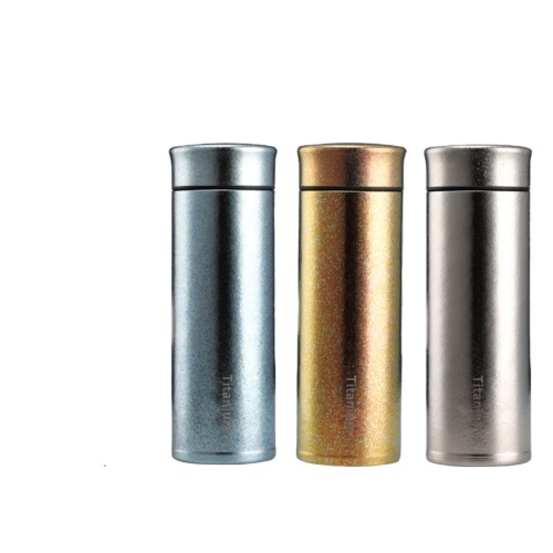 Wholesale Custom Exclusive Titanium Alloy Steel Vacuum Insulated Titanium Water Bottle for Camping Sports Travel Driving