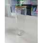 US RTS 25oz New Sublimation Glass Tumbler Curve Double Wall Clear Glass Can Mug with Pre-Drilled Hole Plug Bamboo Lids 25pcs/ctn