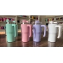 20oz Sublimation Blank Stainless Steel Travel Mug Children Kids Students Coffee Dupe Tumbler Water Bottle with Colored Handle
