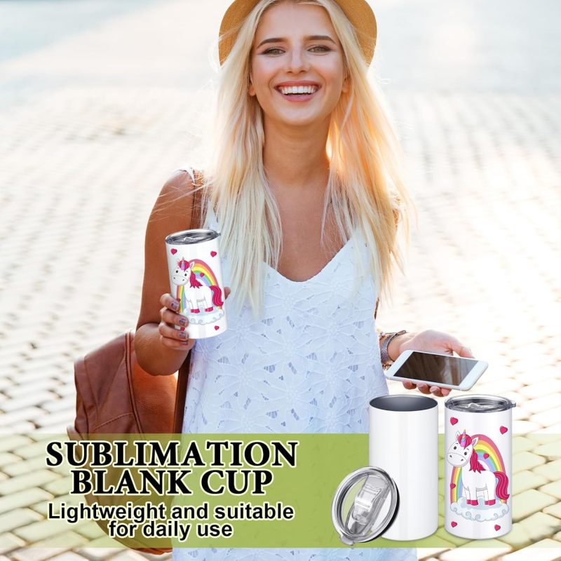 Free Shipping US Warehouse Sublimation 12oz Blanks Tumbler Stainless Steel Double Wall Vacuum Straight Tumblers Water Cups