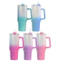 RTS USA Warehouse Stocked 40oz Sublimation Ombre Gradient Color Tumbler Mugs Water Bottle With Handle  20pcs/ctn