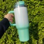 RTS USA Warehouse Stocked 40oz Sublimation Ombre Gradient Color Tumbler Mugs Water Bottle With Handle  20pcs/ctn