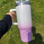 RTS USA Warehouse Stocked 40oz Sublimation Ombre Gradient Color Tumbler Mugs Water Bottle With Handle  20pcs/ctn