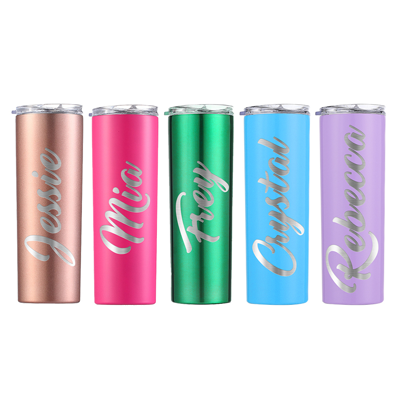 Skinny Tumbler 20oz Metal Tumblers Bulk 20oz Skinny Tumblers Coffee Mug Tumbler With Straw Insulated Cup Sealed Lid