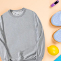 RTS USA Warehouse in Stock 25pcs/ctn Sublimation Blanks Designs and  Mix Size Sublimation Grey Sweatshirt