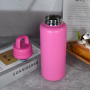 Small Pack 4pcs/ctn US RTS 18oz Stainless Steel Water Bottle Powder Coating 4colors Double Walled Tumbler Open Lid Vacuum Flask