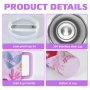 Fast Customization 40oz Powder Coated Double Wall Stainless Steel Mother's Tumbler Travel Mug with Heart Pattern Purple