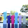 Custom 24oz 710ml Double-layer Plastic Straw Cup Portable Flip Cover Large Capacity Outdoor Frosted Casual Cup with Lid Straw