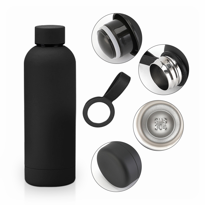 Custom 500ml Candy Colors Double Wall Stainless Steel Sport Water Bottle Girls Office Tumblers Cola Water Bottles