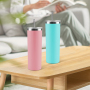 Colors Mixed 20oz Stainless Steel Tumbler Powder Coated Insulated Cup with Metal Plastic Straw Brush