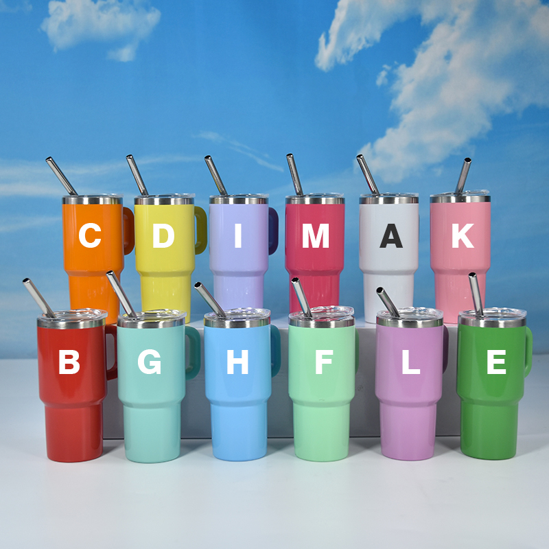 Cute Shot Glasses with Handle Kawaii Insulated Tumblers for Espresso Coffee 4oz/5oz Mini Shot Tumbler with Lid and Straw
