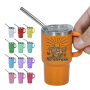 Cute Shot Glasses with Handle Kawaii Insulated Tumblers for Espresso Coffee 4oz/5oz Mini Shot Tumbler with Lid and Straw