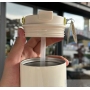 30OZ Custom Logo New Gradient Colorful Summer Stainless Steel Water Bottle Coffee Mugs Drinking Cup with Straw Portable Handle