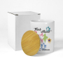 15oz Thick Candle Jars for Making Candles 15 OZ Empty Jars with Wood Lids for Candle Making, Sublimation White