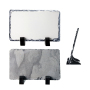 RTS USA Warehouse 28pcs/ctn Sublimation Slate Diy Picture Photo Frame Natural Rock Slates Crafts 15*20cm with Stand