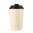 Beige with Black Lid