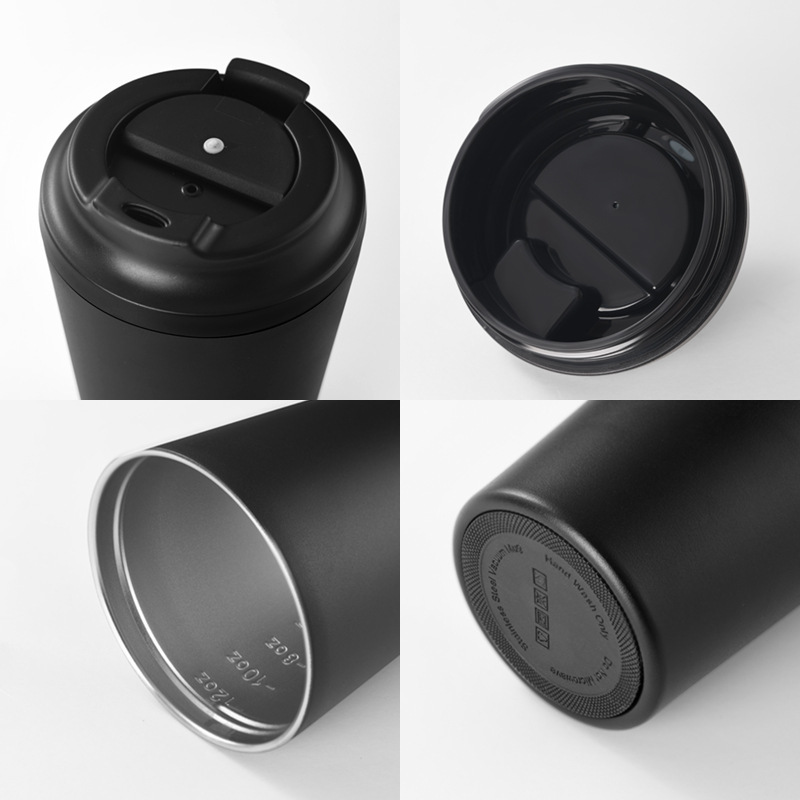 Wholesale 12oz SS304 Classic Design Stainless Steel Vacuum Reusable Coffee Cup Thermal Beer Travel Mug Customised Logo for Gift