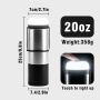 Update New Double Wall Stainless Steel Vacuum Flask Insulated Smart Water Bottle With Led  20 oz Digital Vacuum Flask Insulated