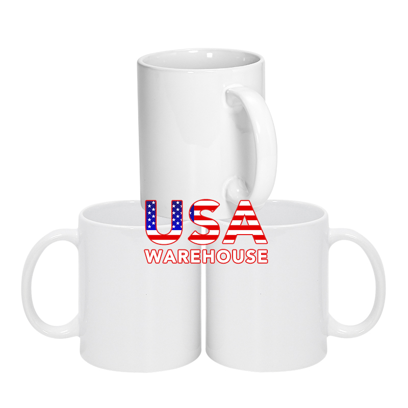 DSY China Warehouse Stock 36pcs/ctn 11oz Sublimation Ceramic Mug White Sublimation Coffee Mug in Individual Box