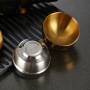 Korean Style Mini Cup Shot Glass 304 Stainless Steel Tumblers Shot Glasses Whiskey Cocktail Small Drinking Cup
