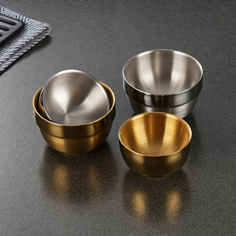 Korean Style Mini Cup Shot Glass 304 Stainless Steel Tumblers Shot Glasses Whiskey Cocktail Small Drinking Cup
