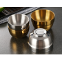 Korean Style Mini Cup Shot Glass 304 Stainless Steel Tumblers Shot Glasses Whiskey Cocktail Small Drinking Cup