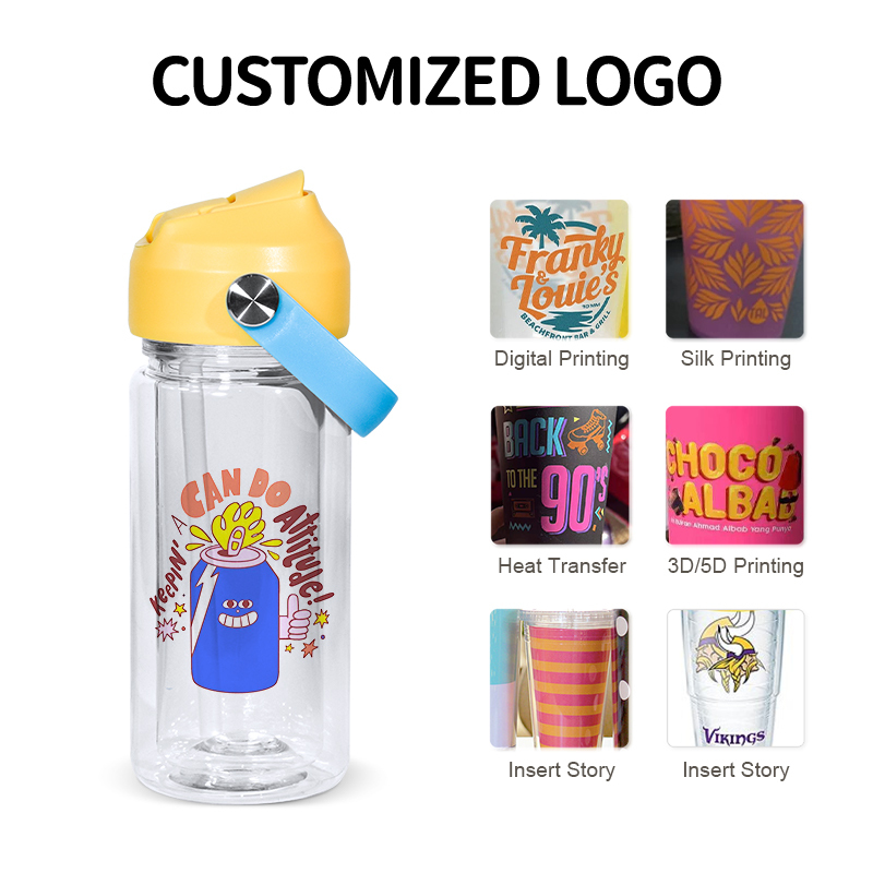 Double Wall Mug Pre Drilled Personalized Plastic Cups Lids Snowglobe Tumbler 10 oz with Lid with Straw Double Wall Tumbler