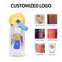Double Wall Mug Pre Drilled Personalized Plastic Cups Lids Snowglobe Tumbler 10 oz with Lid with Straw Double Wall Tumbler