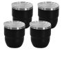 RTS US 4PCS/CTN 4 oz Espresso/Coffee Cup, Ceramic-Lined 18/8 Stainless Steel, Double-Wall Vacuum Insulated, Stackable CUP