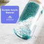Chunky Glitter Double Wall Tumbler Pre Drilled 16oz clear Pre Drilled Snow Globe Mug Acrylic Double Wall Pre Drill Mugs