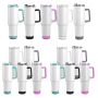 US Warehouse in Stock 40oz Sublimation Handle Speaker Tumbler Without Rim Vacuum Speaker Music Tumbler Mug 15pcs/ctn