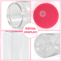 China RTS 16oz Plastic Cup BPA-Free Plastic Single Wall Clear Tumbler Reusable Coffee Cup with Straw Colorful Lids for Drinking