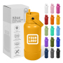 New Design Double Wall Water Bottle Stainless Steel Flask Sports Bottle With Handle Rotating Lid 32oz Customized Logo Bottle