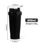 Workout 600ml Custom Logo Plastic Blenders Protein Shaker Bottle GYM Powder Blank Cup Shaker Bottles Shaker Cups Custom