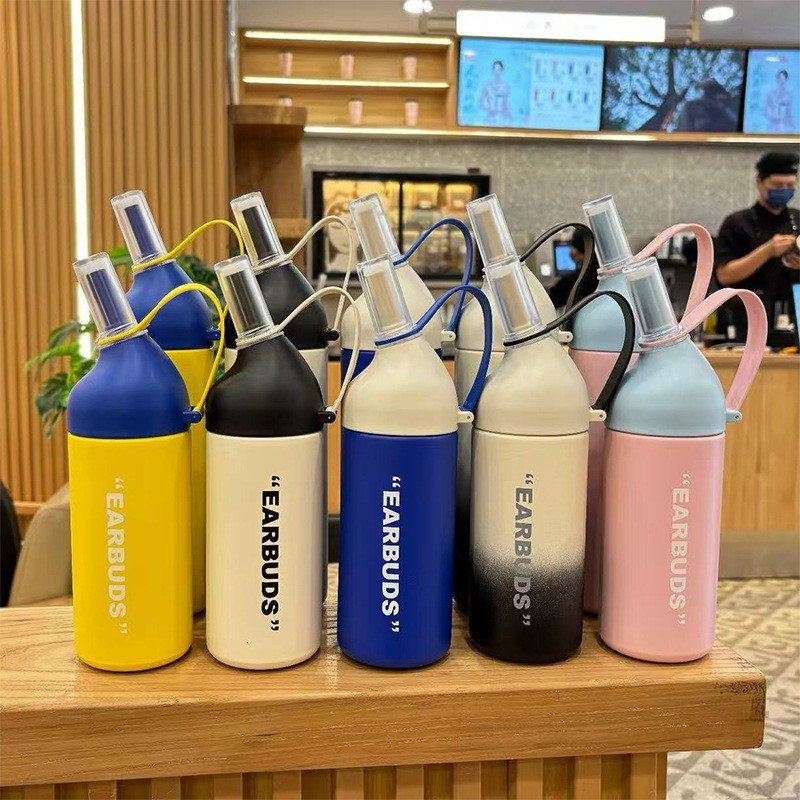 600ml 800ml Double Wall Stainless Steel Insulated Sports Water Bottle Outdoor Tumbler Powder Coated for Custom Logo Printing