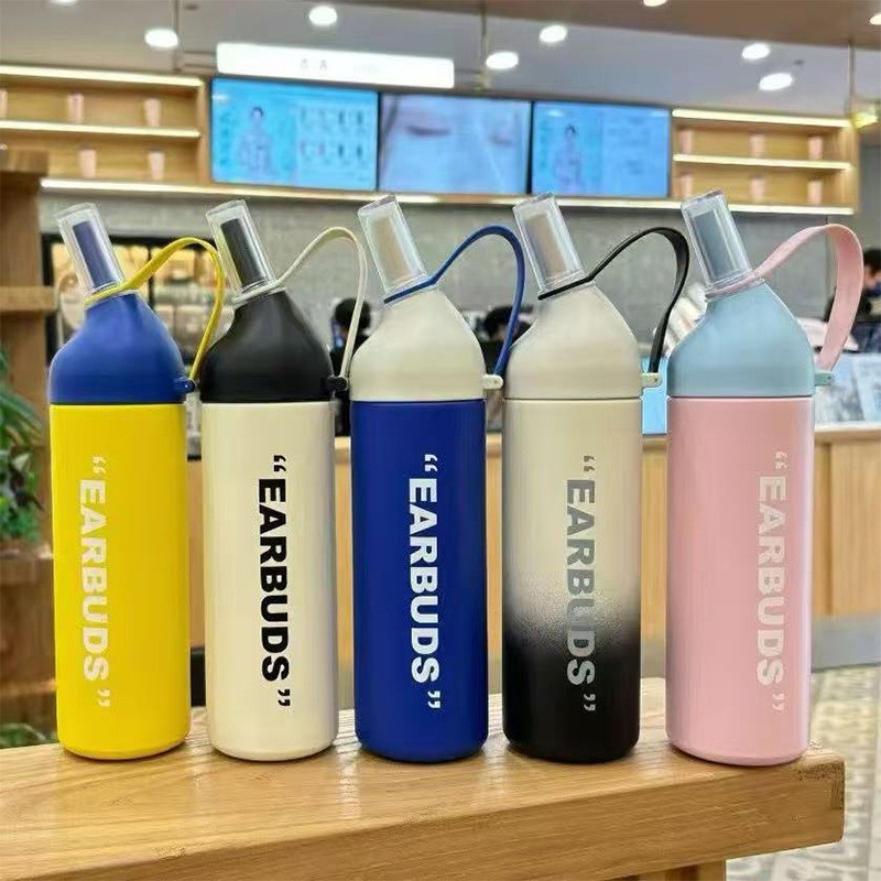 600ml 800ml Double Wall Stainless Steel Insulated Sports Water Bottle Outdoor Tumbler Powder Coated for Custom Logo Printing