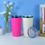 Customization Powder Coated 20oz Stainless Steel Tumbler Mug BPA Free Laser Engraving Vacuum Insulated Copper Plating