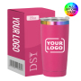Customization Powder Coated 20oz Stainless Steel Tumbler Mug BPA Free Laser Engraving Vacuum Insulated Copper Plating