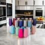 Wholesale 16 Colors champagne Wine Mugs 6oz 180ml Stainless Steel Insulated 304SUS Egg Shape Colored Wine Glasses Mug with Lid