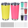 20oz Stainless Steel Tumbler Custom Logo Double Wall Vacuum Insulated Travel Mug With Personal Style for Coffee Drinkware