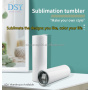 Factory Wholesales Sublimation Blank 20oz Straight Glossy Matte White Silver Glitter Skinny Sublimation Tumbler With Lid